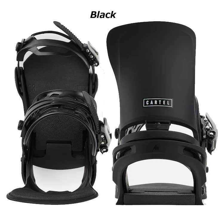 スノーボード 25-26 BURTON MENS CARTEL Re:Flex Black S BURTON（バートン） 25-26 BURTON メンズ スノーボードバインディング