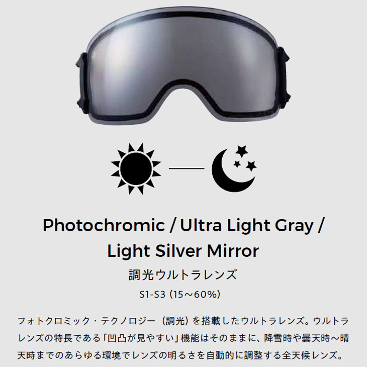 DICE（ダイス） 25-26 DICE ゴーグル GOODMAN グッドマン GM54570 調光