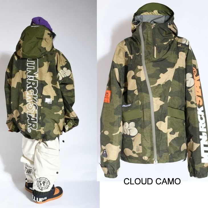 25-26 マウンテンロックスター H3ジャケット 迷彩柄　Harumaki FLUX BINDINGS（フラックスバインディング） 25-26 mountainrockstar