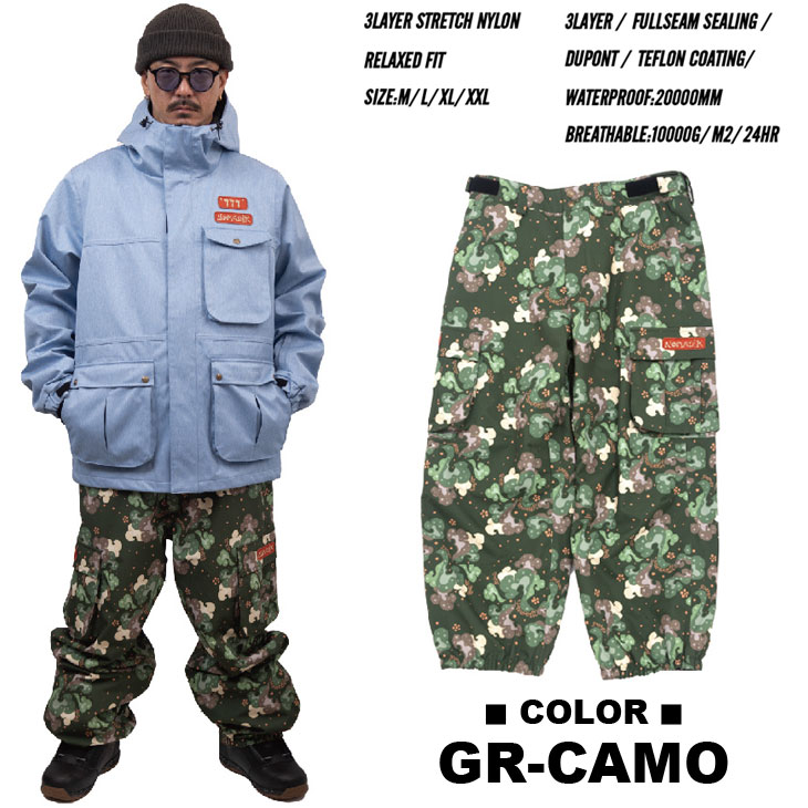 25-26 NOMADIK ノマディック スノボ ウェアー 777 PANTS パンツ 國母