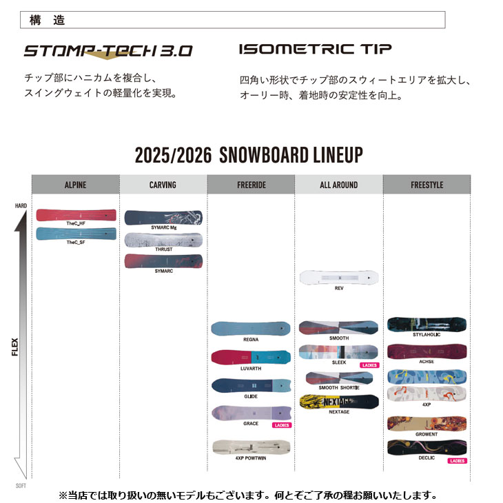 YONEX（ヨネックス） 25-26 YONEX スノーボード 板 【NEXTAGE