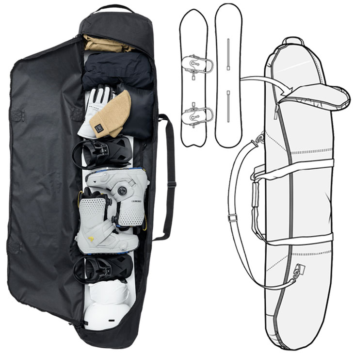 美品　BURTON 大容量ボストンバッグ　スノーボードバッグ　バートン BURTON（バートン） 26-27 BURTON ボードケース BAG バッグ Space Sack