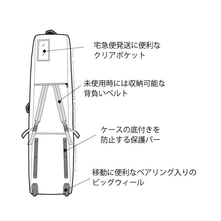 eb's（エビス） ボードケース 26-27 ebs スノボ THE ONE WHEEL ザ ワン