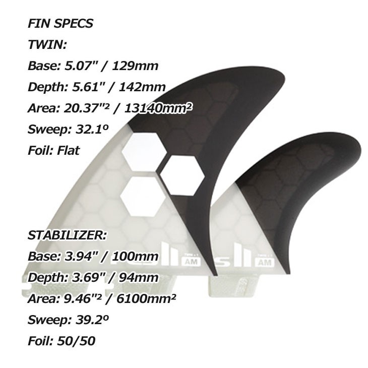 FCS2 エフシーエス ツー サーフボード フィン ツイン 【FCS II AM Twin