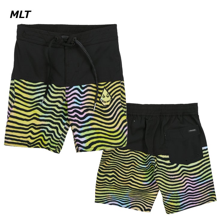 volcom ボルコム キッズ 水着 Vibes Elastic LY 3-7歳 海パン サーフ 
