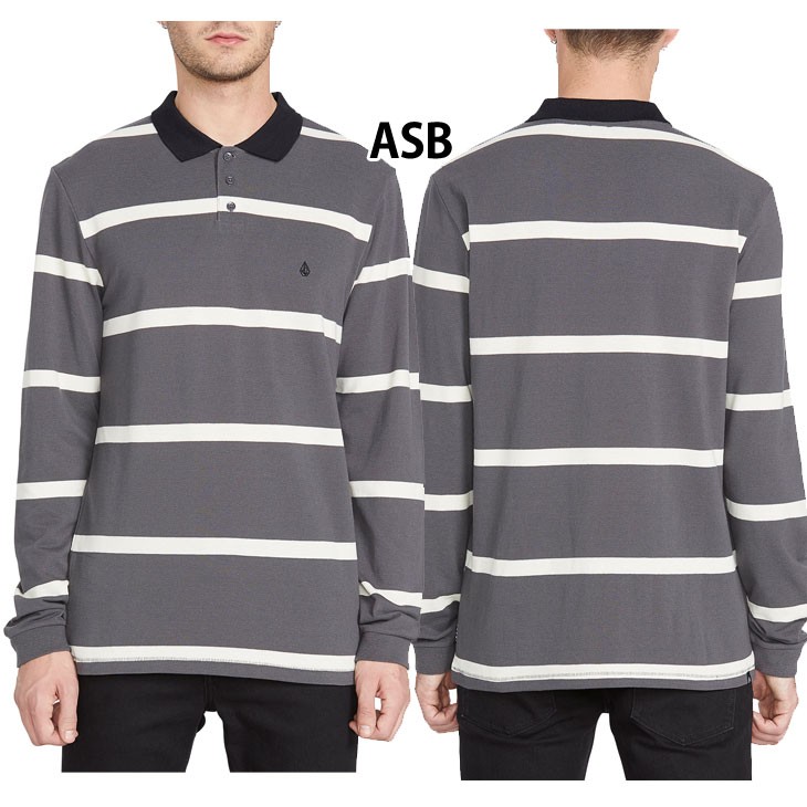 VOLCOM（ボルコム） メンズ ポロシャツ 長袖 BRACER L/S POLO A0341904