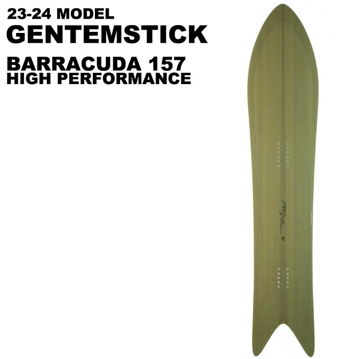 23-24 GENTEMSTICK ゲンテンスティック スノーボード BARRACUDA