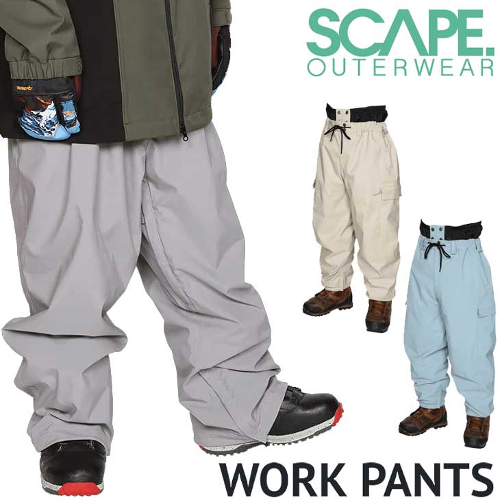 23-24 SCAPE エスケープ ウェアー メンズ レディース UNISEX / WORK PANTS ワーク パンツ  ship1【返品種別OUTLET】