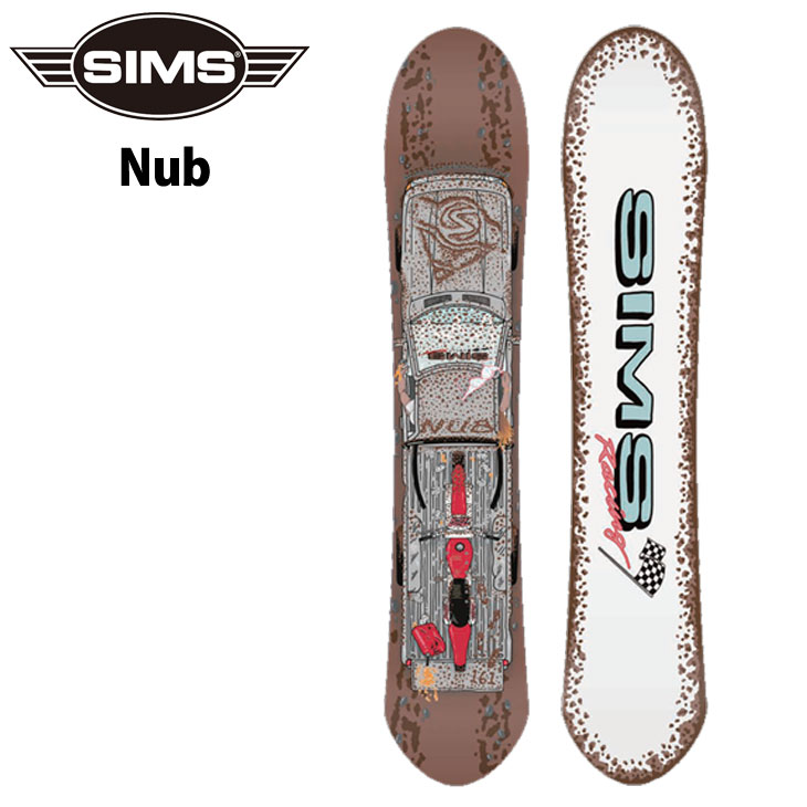 早期購入 スノーボード 板 メンズ SIMS シムス NUB Japan LTD 23-24