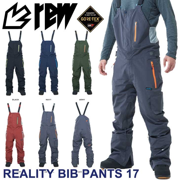 REW REALITY BIB PANTS BLACK サイズL