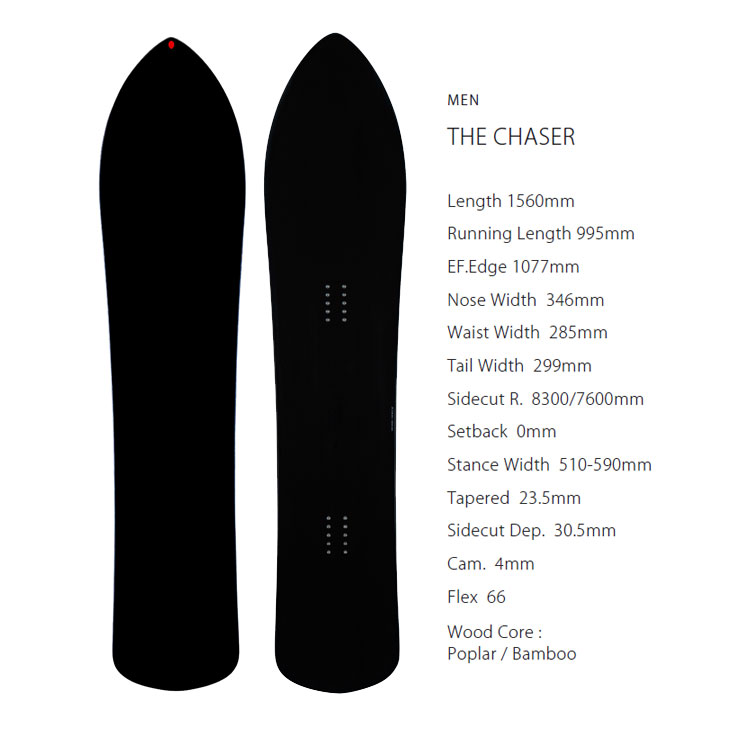 24-25 GENTEMSTICK ゲンテンスティック スノーボード THE CHASER 156
