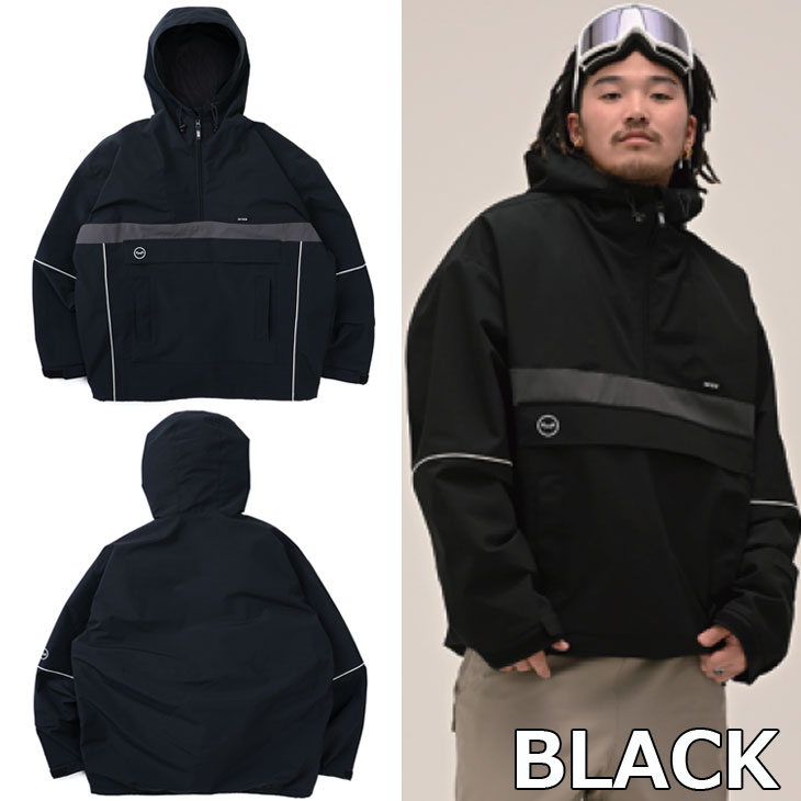 NINK☆専用adidas 90s スノボウェア アノラックジャケット 90 SKATEBOARD Nylon Anorak Parka 黒紫 L ナインティ スケートボード