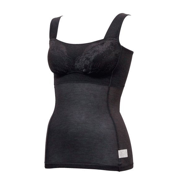 サマー ブラキャミ キャミソール 爽やか 上品 大人 ナイトブラ カップ付き お肌にやさしい下着 Fleep フリープ ノンワイヤー ネコポス可 84117 M L LL | Fleep | 04