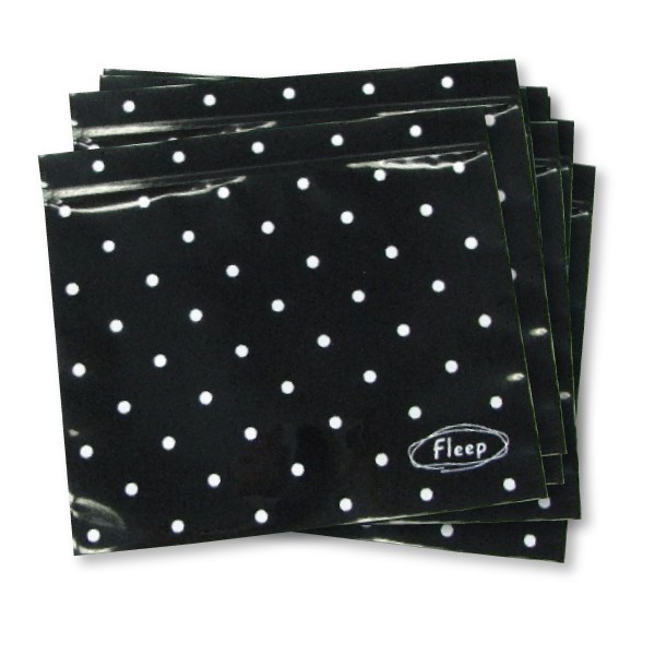 エチケットケース 8枚入り お肌にやさしい下着 Fleep フリープ 布ナプキン 日本製 中が見えない 黒 サニタリー ネコポス可 86001 | ブランド登録なし | 01