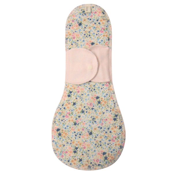 夜用羽根付き布ナプキン お肌にやさしい下着 Fleep フリープ 布ナプキン サニタリー 日本製 ナイト 長時間 ネコポス可 86009 花柄 ストライプ | ブランド登録なし | 03