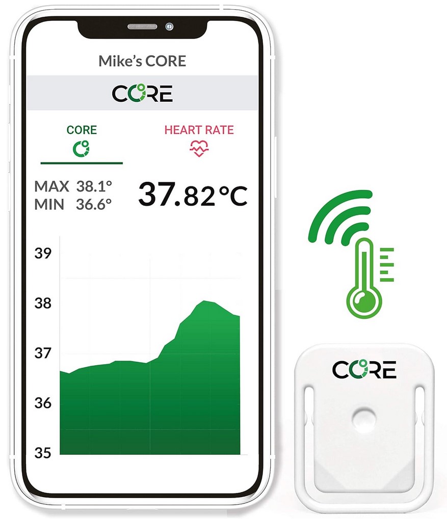 CORE 深部温度 モニタリングセンサー 暑熱順化トレーニング 運動中の体幹温度計測｜fleet｜05