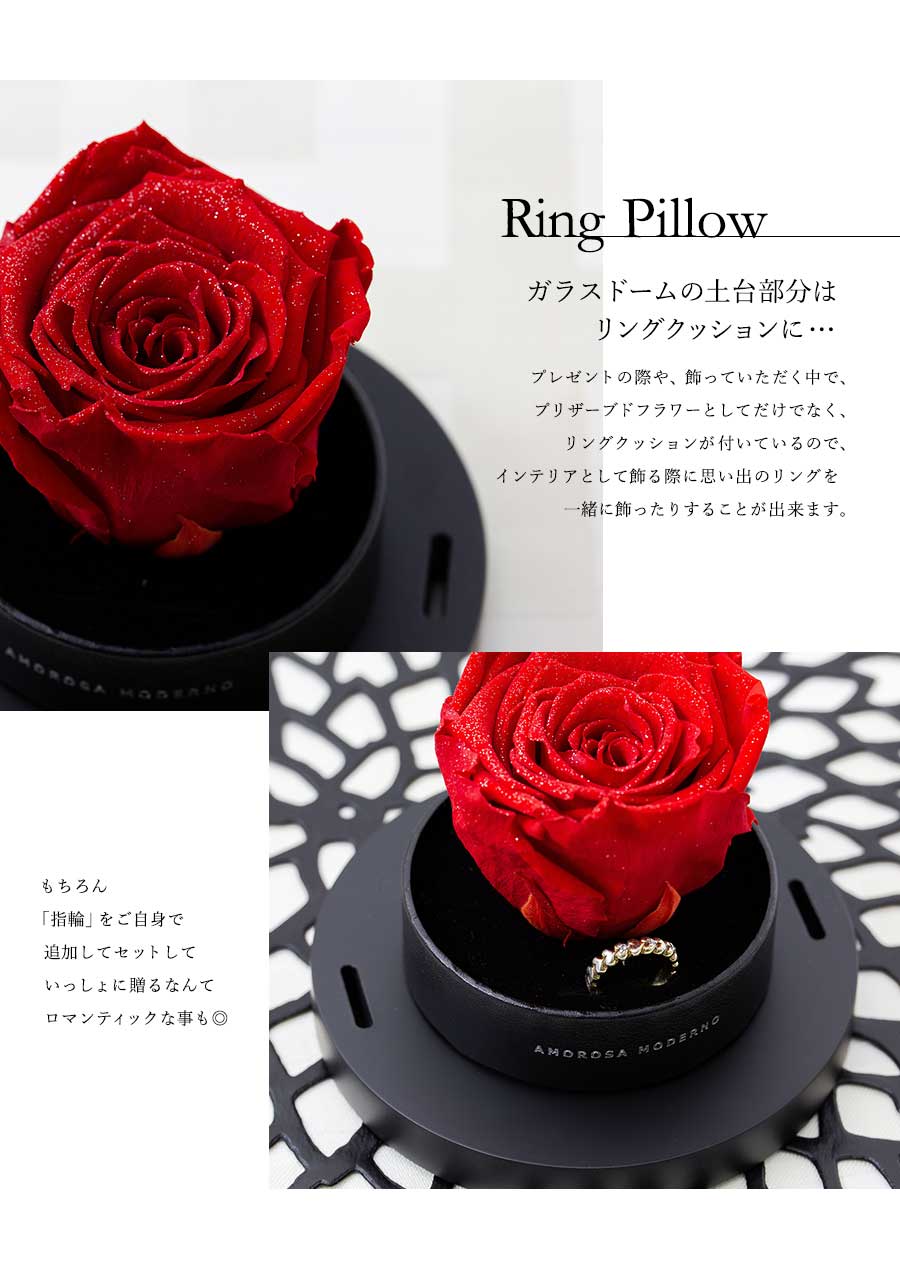 プリザーブドフラワー 幸せのダイヤモンドローズ リトルベル 花