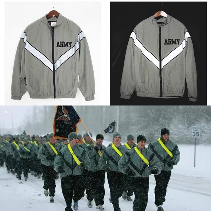 U.S.ARMYトレーニングジャケット IPFUトレーナー IPTUトレーナージャージ 防風 隠しフード付き 光反射 ユニセックス２タイプ ２色 セール