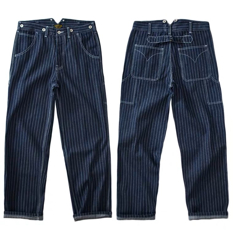 newcastle １３.５OZ ウォバッシュパンツ ストライプ デニム