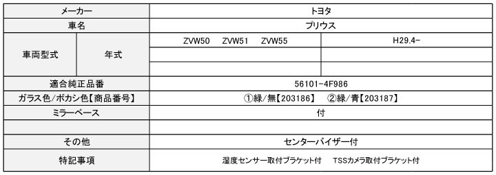 3.トヨタ プリウス 50系 H29.4- ZVW50 ZVW51 ZVW55 新品 フロント