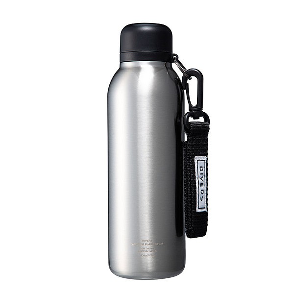 リバーズ バキュームフラスク ステム BL 500ml （ボトルリーシュ付き）保温保冷マグボトル 真空断熱ステンレスボトル ストラップ カラビナ 直飲み 水筒 | RIVERS | 02