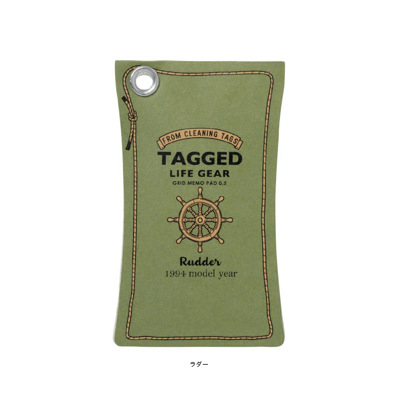 TAGGED LIFE GEAR（S） 耐洗紙メモパッド メモ帳 designed by ハイ