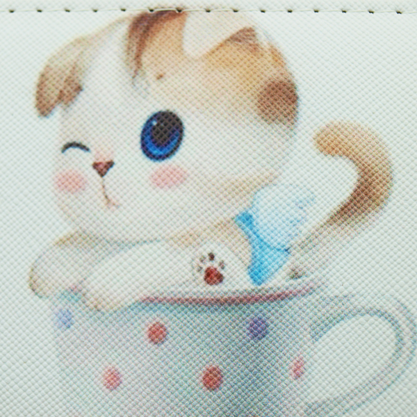 ラウンドファスナー 長財布 猫 ねこ かわいい おしゃれ 人気 女の子 女子 イラストプリント レディース 女性 キュートで可愛い猫ちゃんのロングウォレット Wa Ks 007 Flife 通販 Yahoo ショッピング
