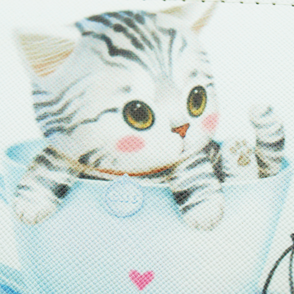 ラウンドファスナー 長財布 猫 ねこ かわいい おしゃれ 人気 女の子 女子 イラストプリント レディース 女性 キュートで可愛い猫ちゃんのロングウォレット Wa Ks 007 Flife 通販 Yahoo ショッピング