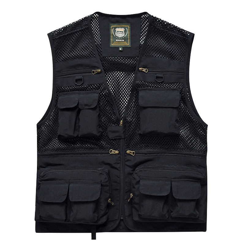 カメラマン ベスト メンズ アウトドアウェア メイクベスト お釣り 登山服 作業服 ミリタリー 軍服 多機能 メッシュ