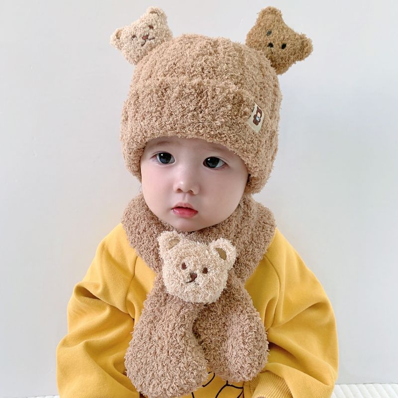 ニット帽 キッズ ベビー 帽子 冬 マフラー バラクラバ 赤ちゃん 防寒