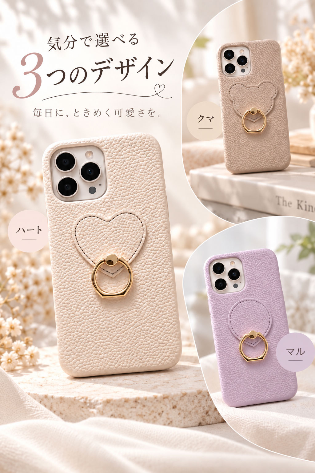 iPhone18 ケース リング Pro Promax iPhone17 Air iPhone16 pro max plus iPhone15 Plus Pro max ケース レザーケース スマホケース かわいい 可愛い おしゃれ 関連画像2