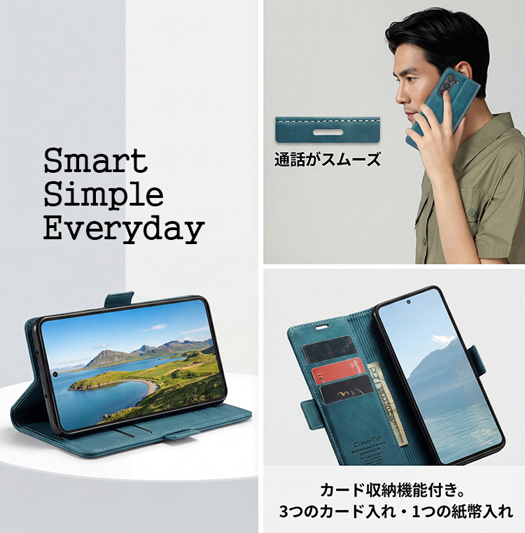 美品｜Android Galaxy Z Fold 6｜256gb ケース付き Galaxy Z Fold6 ケース 横開き 折り畳み可能 シリコン塗装 マットな