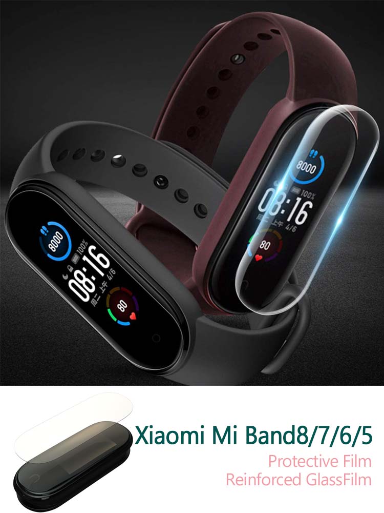 Xiaomi Mi band 8/7/6/5 保護フィルム 強化ガラスフィルム スマート