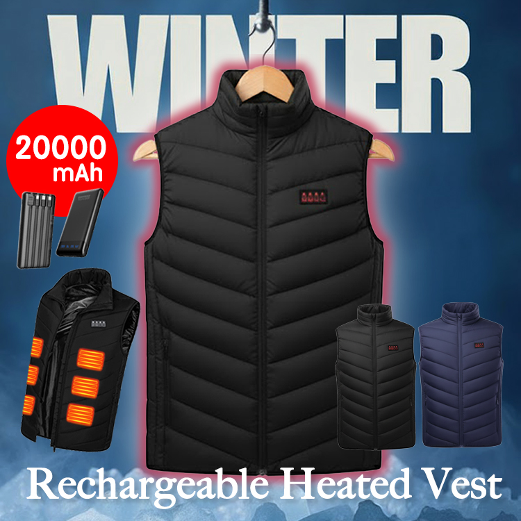 電熱ベスト 26エリア発熱 20000mAh バッテリー付き 17エリア発熱
