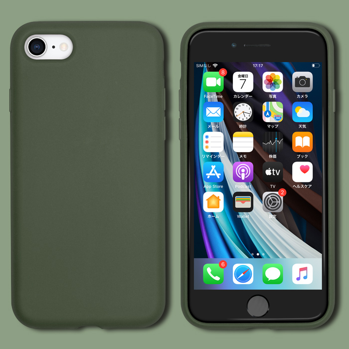 iphone用リキッドシリコンケース