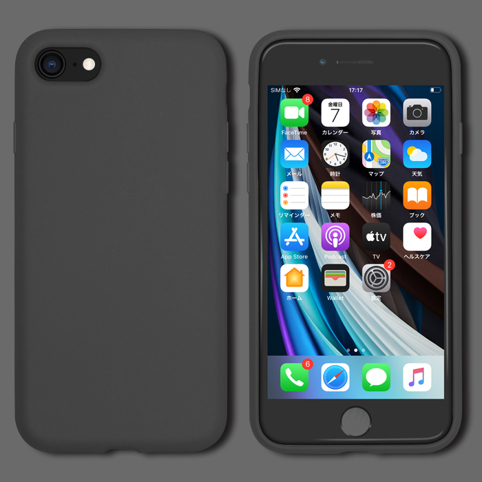 iphone用リキッドシリコンケース