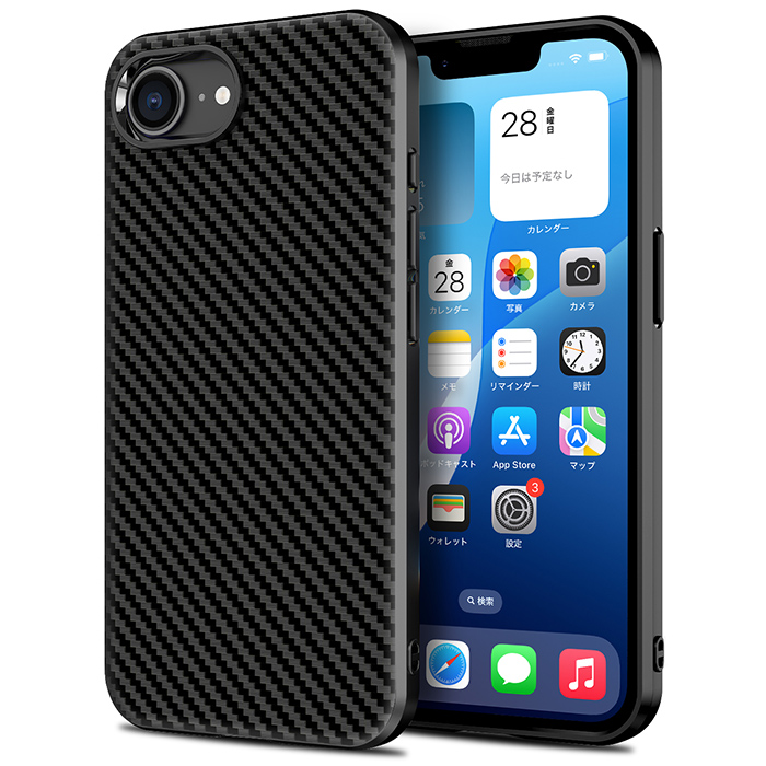 iPhone iPhone17e ケース iPhone16e カーボン調 アイホン アイフォン