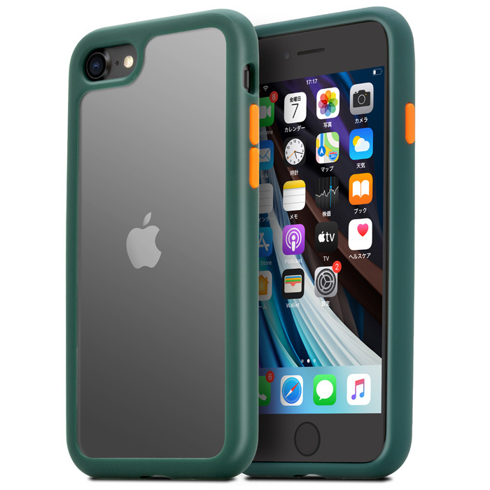 iPhoneSE 第3世代 第2世代 ケース iPhone SE ケース iPhone8 iPhone7 iPhone15 14 13 12 SE3 SE2 指紋防止 耐衝撃 衝撃吸収 アイフォン アイホン クリア