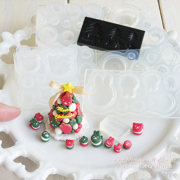 Miniature sweets マカロン＆トゥンカロン（うさぎ） シリコンモールド