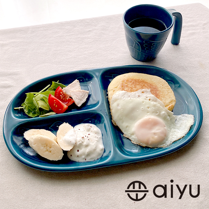 波佐見焼】aiyu（アイユー）bird プレート 藍 平皿 セパレート皿 取り皿 陶器 和食器 : j-bi-p-04 : Flow Yahoo!店  - 通販 - Yahoo!ショッピング