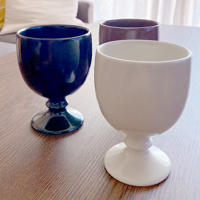 波佐見焼】aiyu（アイユー）KIRITORU IRON ゴブレット ボルドー 陶器