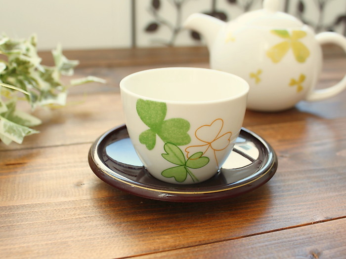 anan クローバー煎茶(和食器 白い食器 カップ 湯呑み 煎茶 業務