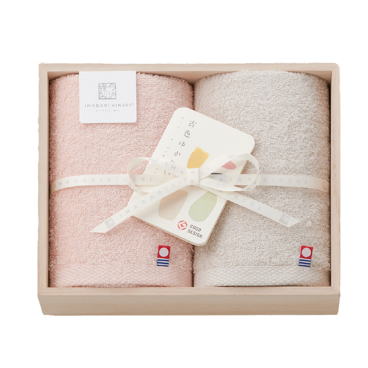 今治タオル（imabari towel） フェイスタオル2枚セット 古色ゆかりいろ