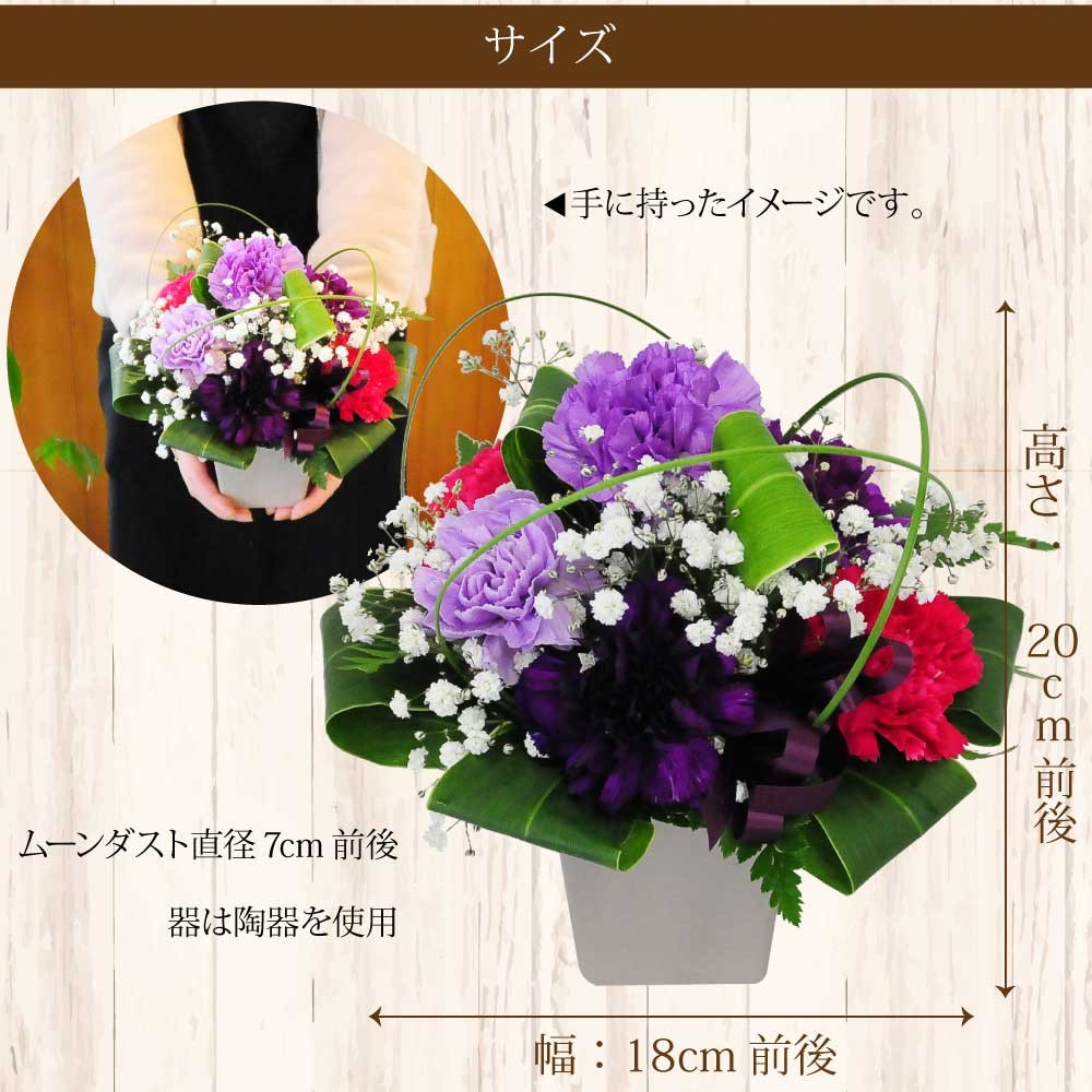 サイズは、高さ：20cm×幅：18cm前後です