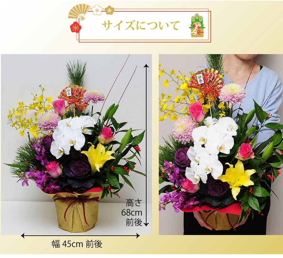 サイズは、高さ68cm×幅45cm前後