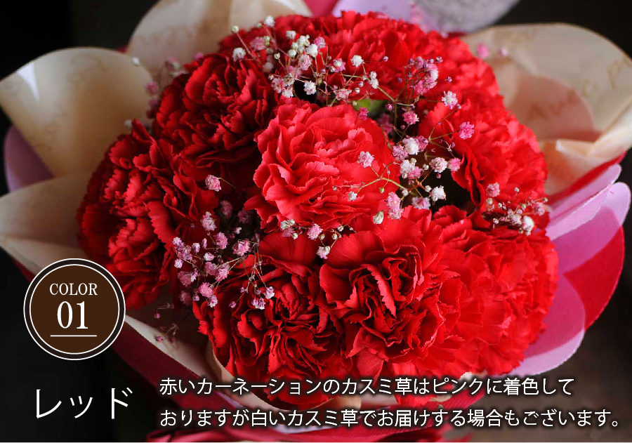 誕生日 プレゼント 花束 カーネーション 生花 そのまま飾れる不思議なブーケ カーネーションのブーケ｜flower｜02