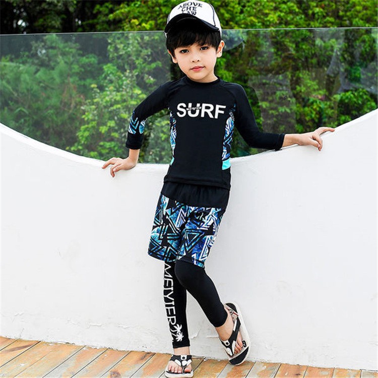 キッズ 水着 男の子 女の子 子供水着 3点セット フィットネス水着 こども 子供用 ラッシュガード ベビー水着 レギンス ボーイズ ガールズ スイムウェア Flower227 Flowerstore 通販 Yahoo ショッピング