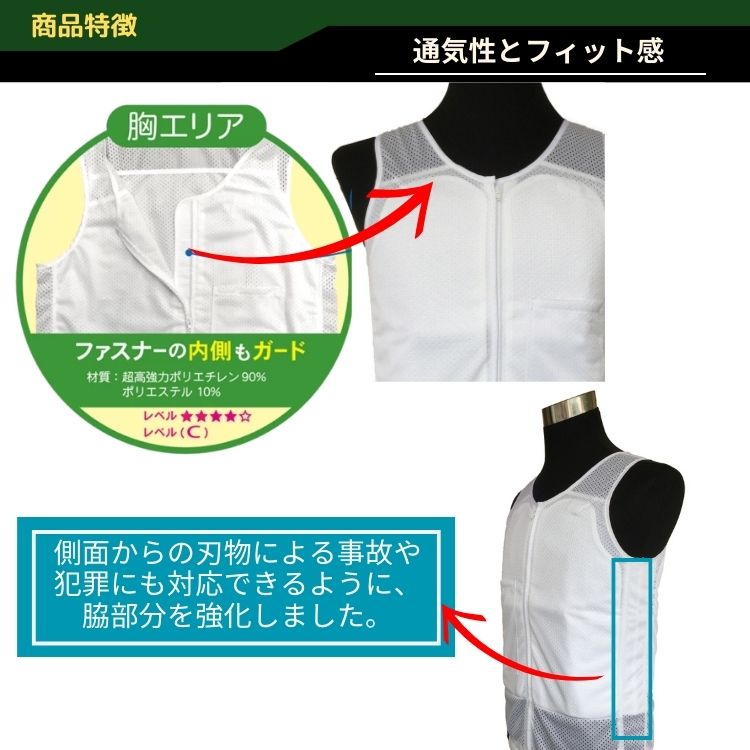 新作【防護板付】耐刃防護衣風　ベスト　個人装備　ミリタリー　サバゲー　警察グッズ けんぼく装備:耐刃防護衣風の防刃ベスト（JPNLE系装備）