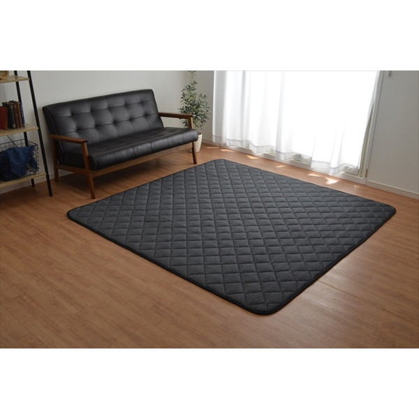 イケヒコ 綿100％ 先染めキルトラグ 3畳 【裏】 190×260cm