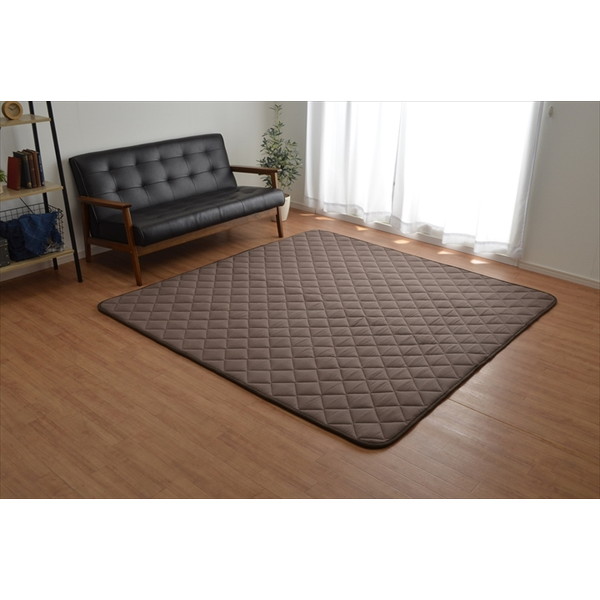 イケヒコ 綿100％ 先染めキルトラグ 3畳 【裏】 190×260cm